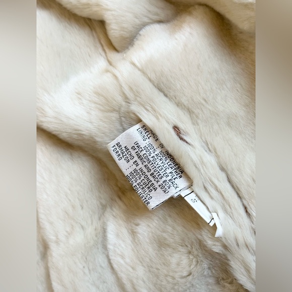 Colebrook & Co Suede Shearling Coat with Hood/ size S - Picture 6 of 12